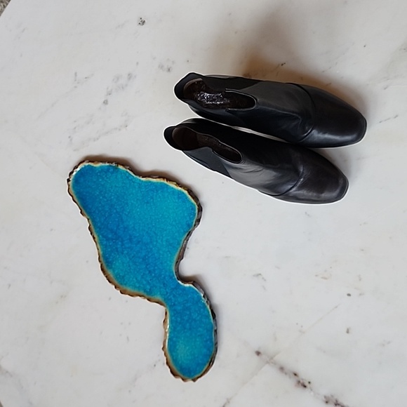 Via Spiga Toccarra black leather platform booties size 8 - Picture 11 of 11